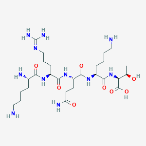 L-Lysyl-N~5~-(diaminomethylidene)-L-ornithyl-L-glutaminyl-L-lysyl-L-threonine