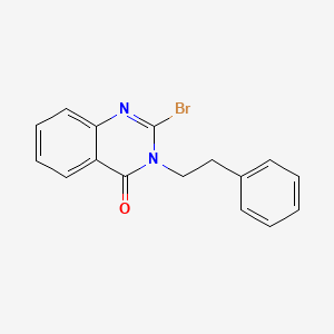 molecular formula C16H13BrN2O B14185913 2-Bromo-3-(2-phenylethyl)quinazolin-4(3H)-one CAS No. 923018-91-1