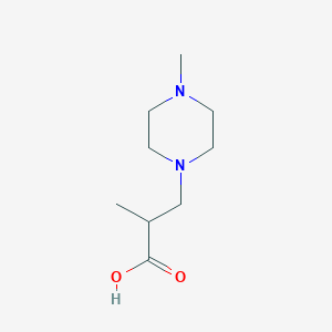 molecular formula C9H18N2O2 B1418594 2-Methyl-3-(4-methylpiperazin-1-yl)propanoic acid CAS No. 1048916-96-6