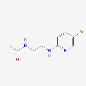 molecular formula C9H12BrN3O B1418595 N-{2-[(5-溴吡啶-2-基)氨基]乙基}乙酰胺 CAS No. 1157002-06-6