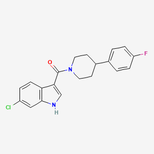 molecular formula C20H18ClFN2O B14185973 (6-Chloro-1H-indol-3-yl)[4-(4-fluorophenyl)piperidin-1-yl]methanone CAS No. 923295-45-8