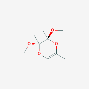 molecular formula C9H16O4 B14185986 1,4-Dioxin, 2,3-dihydro-2,3-dimethoxy-2,3,5-trimethyl-, (2S,3S)- CAS No. 835640-77-2