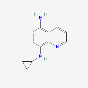 molecular formula C12H13N3 B1418601 8-N-cyclopropylquinoline-5,8-diamine CAS No. 1154579-81-3