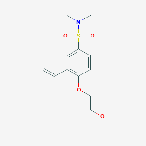 3-Ethenyl-4-(2-methoxyethoxy)-N,N-dimethylbenzene-1-sulfonamide