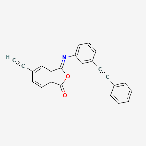 (3Z)-5-Ethynyl-3-{[3-(phenylethynyl)phenyl]imino}-2-benzofuran-1(3H)-one