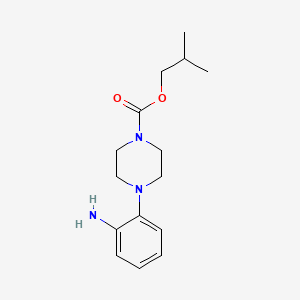 molecular formula C15H23N3O2 B1418604 2-甲基丙基 4-(2-氨基苯基)哌嗪-1-羧酸盐 CAS No. 136817-34-0