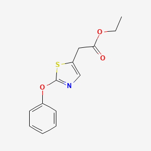 molecular formula C13H13NO3S B14186066 Ethyl (2-phenoxy-1,3-thiazol-5-yl)acetate CAS No. 918659-02-6