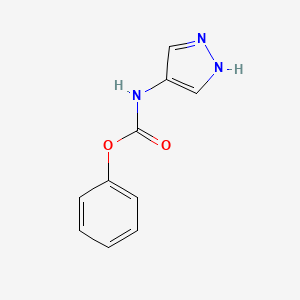 molecular formula C10H9N3O2 B1418607 苯基 N-(1H-吡唑-4-基)氨基甲酸酯 CAS No. 1154876-74-0