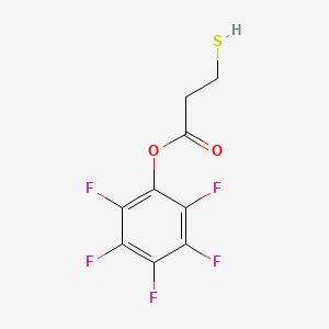 molecular formula C9H5F5O2S B14186072 Propanoic acid, 3-mercapto-, pentafluorophenyl ester CAS No. 852920-19-5