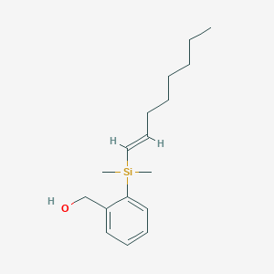 molecular formula C17H28OSi B14186085 (E)-(2-(hydroxymethyl)phenyl)dimethyl(1-octenyl)silane 