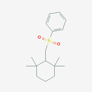 molecular formula C17H26O2S B14186091 [(2,2,6,6-Tetramethylcyclohexyl)methanesulfonyl]benzene CAS No. 852989-13-0