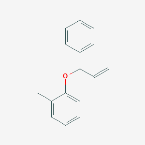 molecular formula C16H16O B14186099 1-Methyl-2-[(1-phenylprop-2-en-1-yl)oxy]benzene CAS No. 838828-12-9