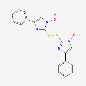 molecular formula C18H14N4O2S2 B14186134 2,2'-Disulfanediylbis(4-phenyl-1H-imidazol-1-ol) CAS No. 926306-14-1