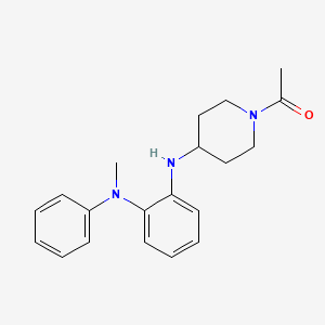 1-(4-{2-[Methyl(phenyl)amino]anilino}piperidin-1-yl)ethan-1-one