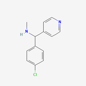 molecular formula C13H13ClN2 B1418616 [(4-氯苯基)(吡啶-4-基)甲基](甲基)胺 CAS No. 1154311-80-4