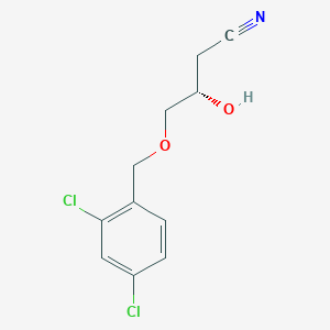 (3S)-4-[(2,4-Dichlorophenyl)methoxy]-3-hydroxybutanenitrile