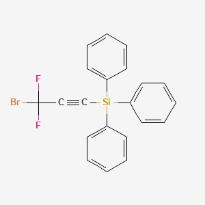 molecular formula C21H15BrF2Si B14186172 (3-Bromo-3,3-difluoroprop-1-yn-1-yl)(triphenyl)silane CAS No. 919790-25-3