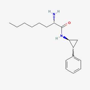 (2S)-2-Amino-N-[(1S,2R)-2-phenylcyclopropyl]octanamide