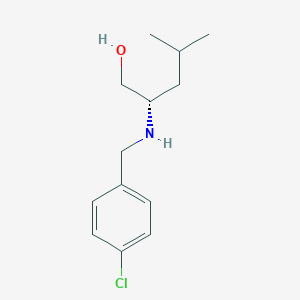 (2S)-2-{[(4-Chlorophenyl)methyl]amino}-4-methylpentan-1-ol