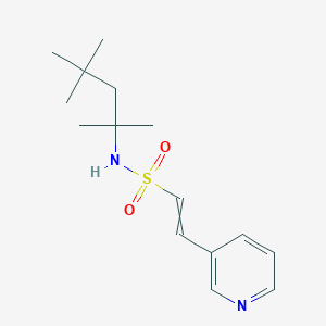 molecular formula C15H24N2O2S B14186254 2-(Pyridin-3-yl)-N-(2,4,4-trimethylpentan-2-yl)ethene-1-sulfonamide CAS No. 918635-31-1