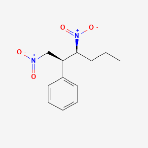 molecular formula C12H16N2O4 B14186259 [(2S,3S)-1,3-dinitrohexan-2-yl]benzene CAS No. 921772-04-5