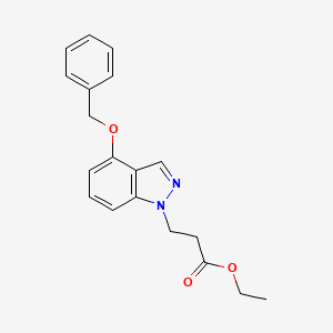 molecular formula C19H20N2O3 B14186262 Ethyl 3-[4-(benzyloxy)-1H-indazol-1-yl]propanoate CAS No. 923606-40-0