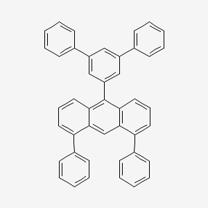 molecular formula C44H30 B14186266 10-(3,5-Diphenylphenyl)-1,8-diphenylanthracene CAS No. 872714-32-4