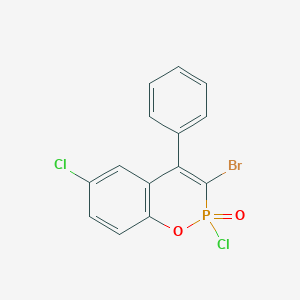 3-Bromo-2,6-dichloro-4-phenyl-2H-1,2lambda~5~-benzoxaphosphinin-2-one