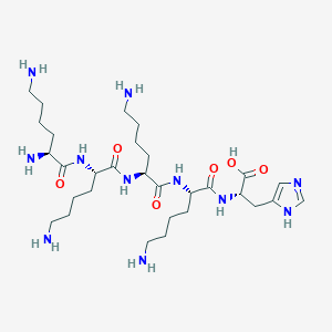 molecular formula C30H57N11O6 B14186285 L-Lysyl-L-lysyl-L-lysyl-L-lysyl-L-histidine CAS No. 923018-34-2