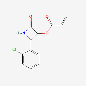 2-(2-Chlorophenyl)-4-oxoazetidin-3-yl prop-2-enoate