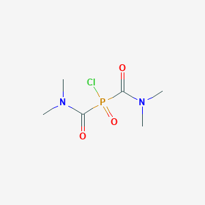 molecular formula C6H12ClN2O3P B14186299 1-[chloro(dimethylcarbamoyl)phosphoryl]-N,N-dimethylformamide CAS No. 862130-09-4