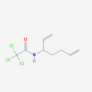 molecular formula C9H12Cl3NO B14186315 2,2,2-Trichloro-N-(hepta-1,6-dien-3-YL)acetamide CAS No. 871564-93-1