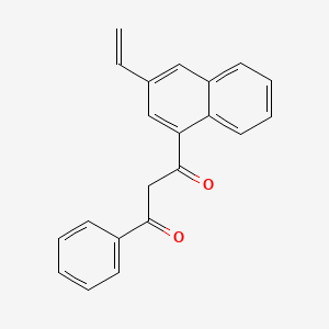 1-(3-Ethenylnaphthalen-1-yl)-3-phenylpropane-1,3-dione