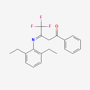 (3E)-3-[(2,6-Diethylphenyl)imino]-4,4,4-trifluoro-1-phenylbutan-1-one