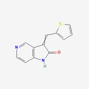 3-[(Thiophen-2-yl)methylidene]-1,3-dihydro-2H-pyrrolo[3,2-c]pyridin-2-one