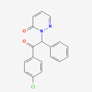 2-[2-(4-Chlorophenyl)-2-oxo-1-phenylethyl]pyridazin-3(2H)-one