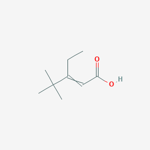 molecular formula C9H16O2 B14186366 3-Ethyl-4,4-dimethylpent-2-enoic acid CAS No. 922177-79-5