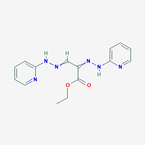 molecular formula C15H16N6O2 B14186372 Ethyl 2,3-bis[2-(pyridin-2-yl)hydrazinylidene]propanoate CAS No. 917613-55-9