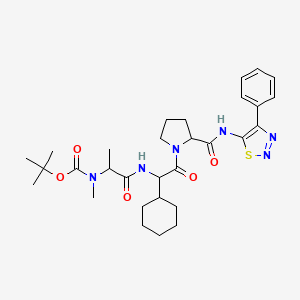 L-Prolinamide, N-[(1,1-dimethylethoxy)carbonyl]-N-methyl-L-alanyl-(2S)-2-cyclohexylglycyl-N-(4-phenyl-1,2,3-thiadiazol-5-yl)-