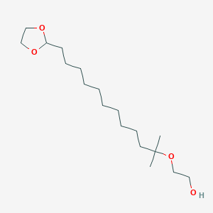 2-{[12-(1,3-Dioxolan-2-yl)-2-methyldodecan-2-yl]oxy}ethan-1-ol