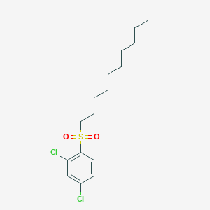 2,4-Dichloro-1-(decane-1-sulfonyl)benzene