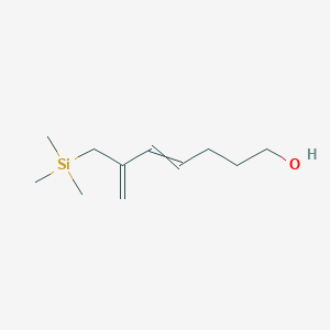 molecular formula C11H22OSi B14186437 6-[(Trimethylsilyl)methyl]hepta-4,6-dien-1-ol CAS No. 922724-50-3