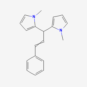 molecular formula C19H20N2 B14186441 2,2'-(1-Phenylprop-1-ene-3,3-diyl)bis(1-methyl-1H-pyrrole) CAS No. 919295-58-2