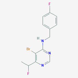 4-Pyrimidinamine, 5-bromo-6-(1-fluoroethyl)-N-[(4-fluorophenyl)methyl]-