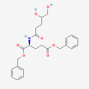 molecular formula C24H29NO7 B14186459 Dibenzyl N-(4,5-dihydroxypentanoyl)-L-glutamate CAS No. 915193-98-5