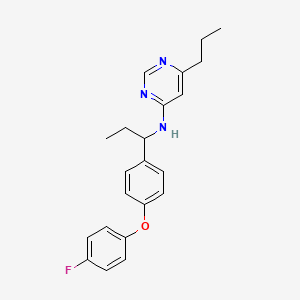 4-Pyrimidinamine, N-[1-[4-(4-fluorophenoxy)phenyl]propyl]-6-propyl-