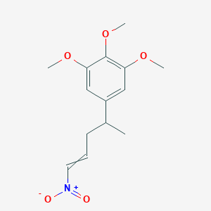 1,2,3-Trimethoxy-5-(5-nitropent-4-en-2-yl)benzene