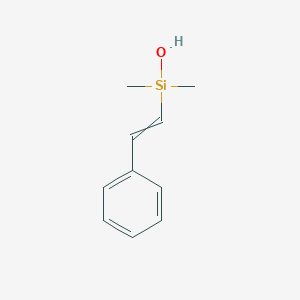 molecular formula C10H14OSi B14186493 Dimethyl(2-phenylethenyl)silanol CAS No. 921224-21-7