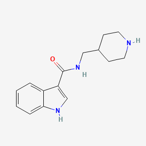 molecular formula C15H19N3O B14186501 N-[(Piperidin-4-yl)methyl]-1H-indole-3-carboxamide CAS No. 857650-88-5