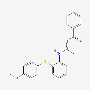 3-{2-[(4-Methoxyphenyl)sulfanyl]anilino}-1-phenylbut-2-en-1-one